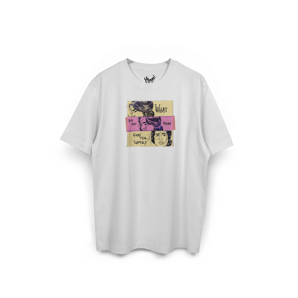 'Chai Tea Latte' - Oversized T-Shirt